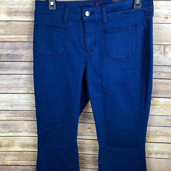 ✨ NYDJ Farrah Flare Fort Wayne Blue Size 4 - Picture 3 of 6